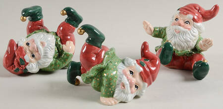 Holiday Elf Elf Figurine Tumblers - Set of 3