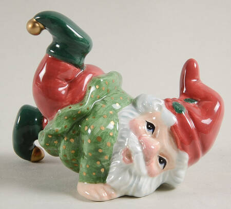 Holiday Elf Foot Up Figurine Elf Tumbler