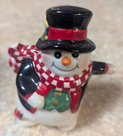 Holly Jolly Snowman Pepper Shaker