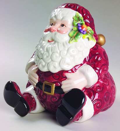 Christmas Santa Candy Jar & Lid