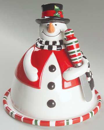 Snack Therapy Figural Cheese Dome & Plate w/Spreader