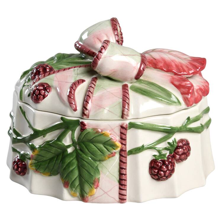 Blackberry Rabbit Oval Box & Lid