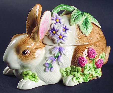 Botanical Bunny Rabbit Box & Lid