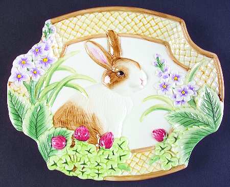 Botanical Bunny Canape Plate