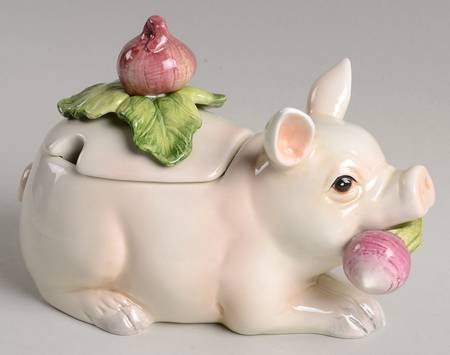 French Market Condiment Jar & Lid