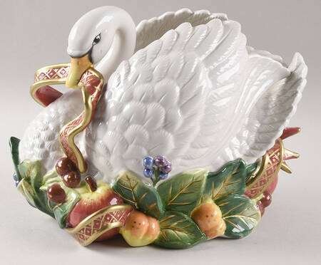 Holiday Swan Figurine