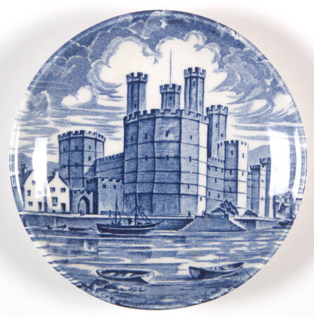 Old Chelsea Blue (Various Buildings and Landscape) Coaster