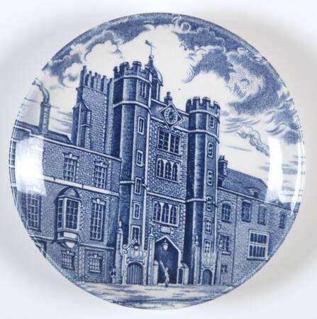 Old Chelsea Blue (Various Buildings and Landscape) Coaster