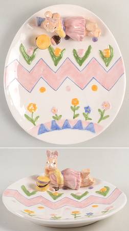Egg Spress Painting Canape Plate