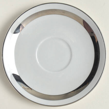 Theme (Platinum on Gray) Saucer