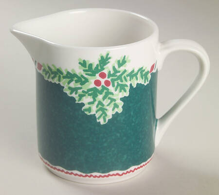 Yuletide Holiday Green Creamer