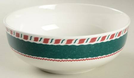 Yuletide Holiday Green Coupe Soup Bowl