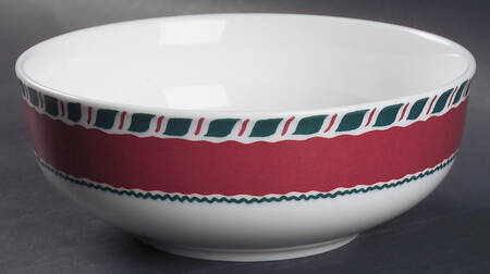 Yuletide Holiday Red Coupe Cereal Bowl