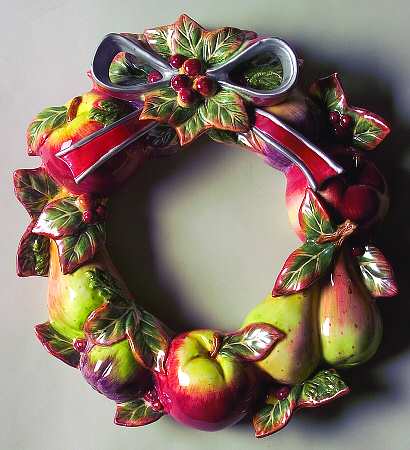 Enchanted Holiday Hanging Fruit Wreath Ornament