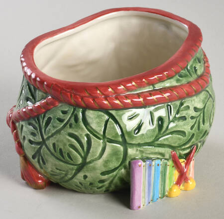Old Fashioned Christmas Sugar Bowl No Lid