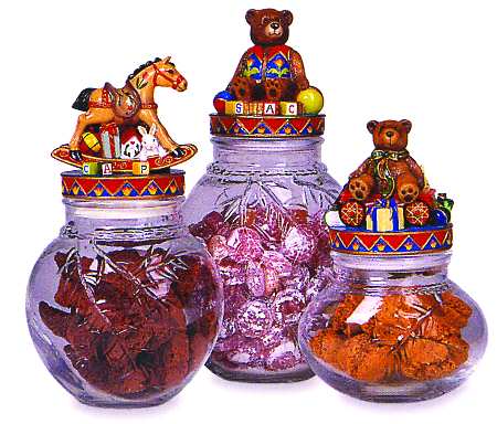 Old Fashioned Christmas Medium Glassware Storage Jar & Lid