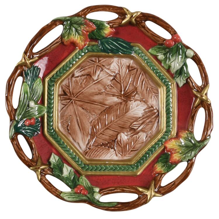 Christmas Lodge 6" Pillar Candleholder