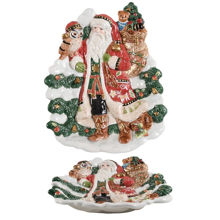 Christmas Lodge Accent Canape Plate