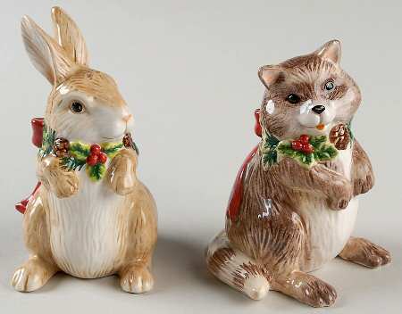 Woodland Snowman Salt & Pepper Set