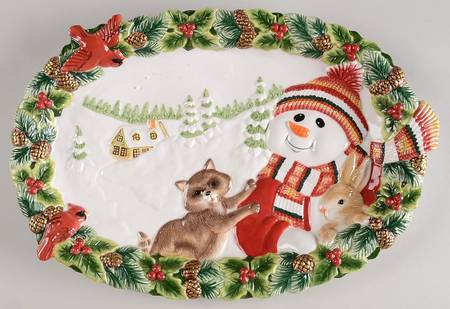 Woodland Snowman by Fitz &amp; Floyd