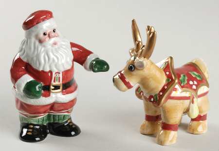 Deer Santa Salt & Pepper Set