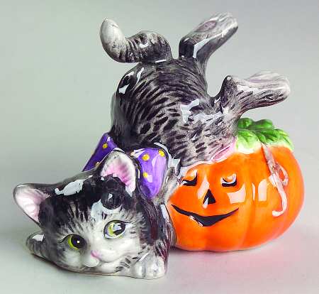 Halloween Kitty Figurine