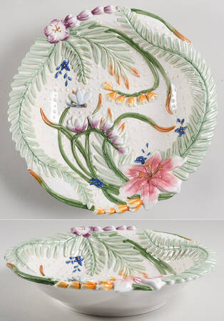 Floral Swan 10" Potpourri Bowl