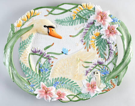 Floral Swan by Fitz &amp; Floyd