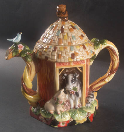 Country Chic Teapot & Lid
