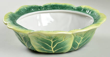 Country Chic Round Vegetable No Lid