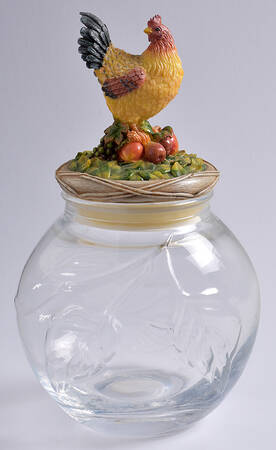 Country Gourmet Medium Glassware Storage Jar & Lid
