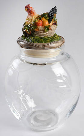 Country Gourmet Large Glassware Storage Jar & Lid