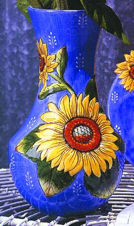 Provence (Yellow Sunflowers) 10" Vase