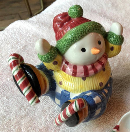 Snow Guys Sugar Bowl & Lid