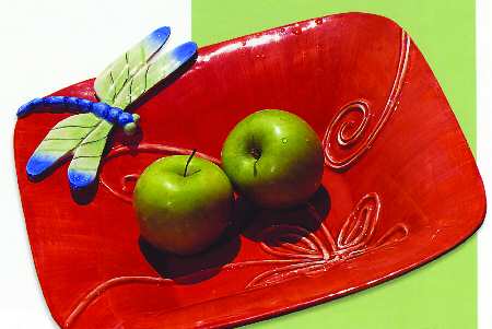 Living Color 11" Square Vegetable Bowl