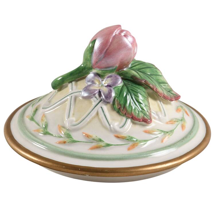 Garden Rhapsody Lid for Candy Jar