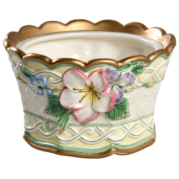 Garden Rhapsody Figural Trinket Box No Lid