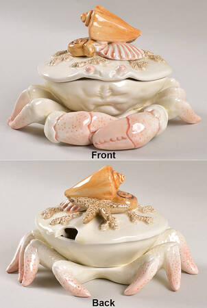 Seascape Butter Server with Lid