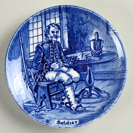 Old Chelsea Blue (Various Characters) Coaster by Wedgwood