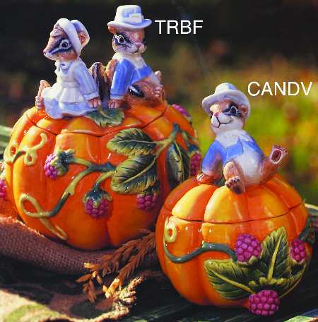 It's Harvest Time Figural Trinket Box & Lid