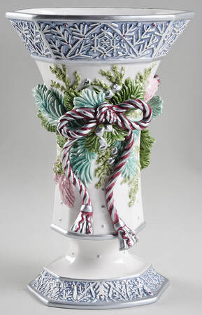 Crystal Winter 11" Vase