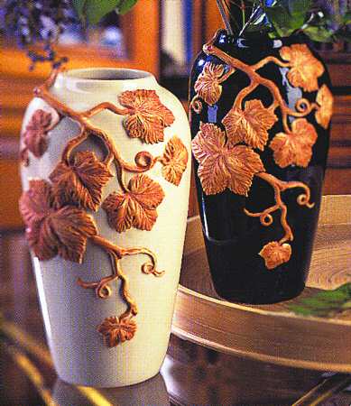 East West Ivory 10" Vase