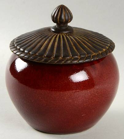 Sang de Boeuf 3" Round Box & Lid