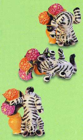 Zebra & Zennias Figurine