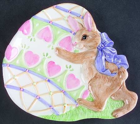 Bunnies & Bows Accent Canape Plate