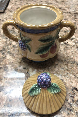 French Orchard Sugar Bowl & Lid