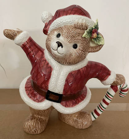 Peppermint Teddy Teapot & Lid