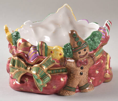Santa Sweets Open Candy Dish
