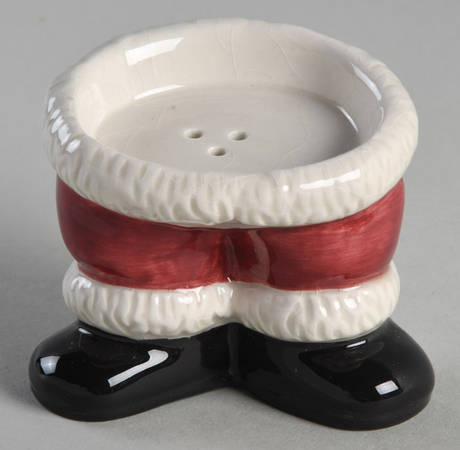 Santa with Wreath Pepper Shaker
