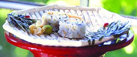 Bamboo Canape Plate